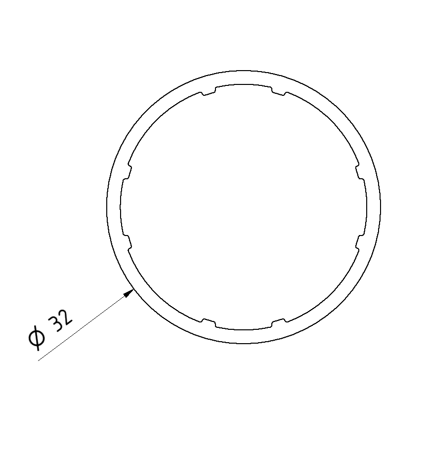 Rohr D32 Al Natur Rohr D32 Al Natur