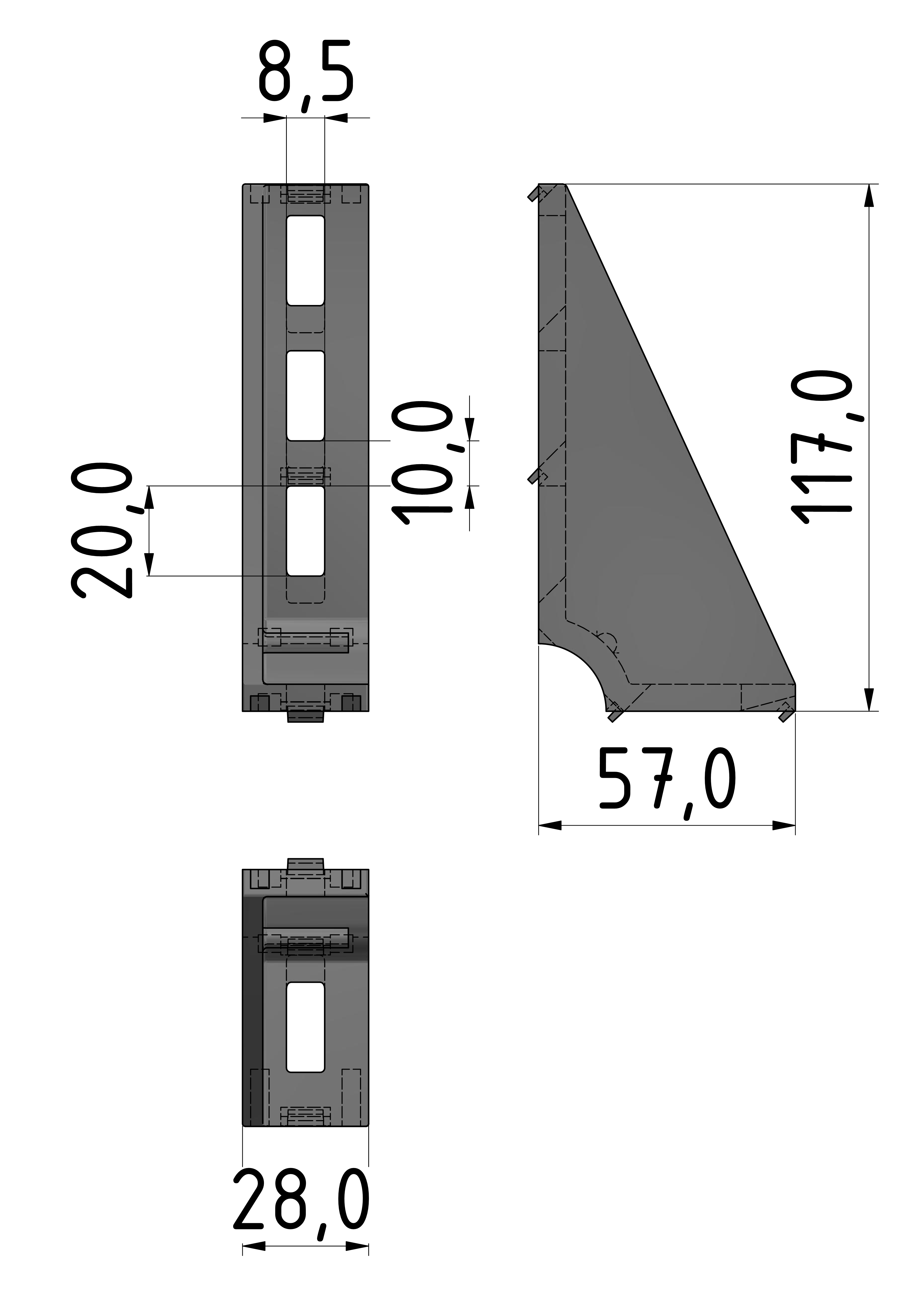 Winkel 30x120, natur-8
