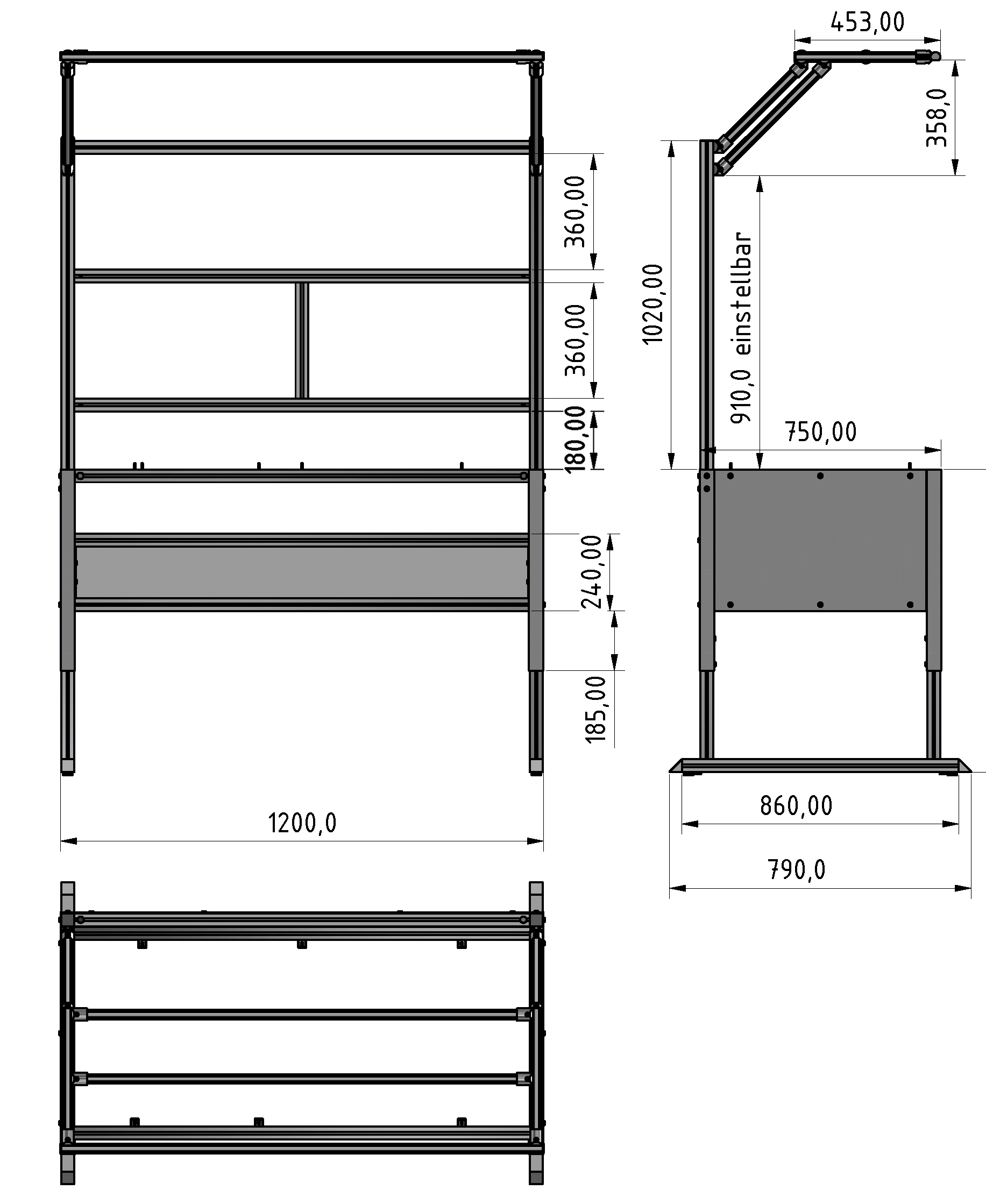 Basic Line plus table frame
