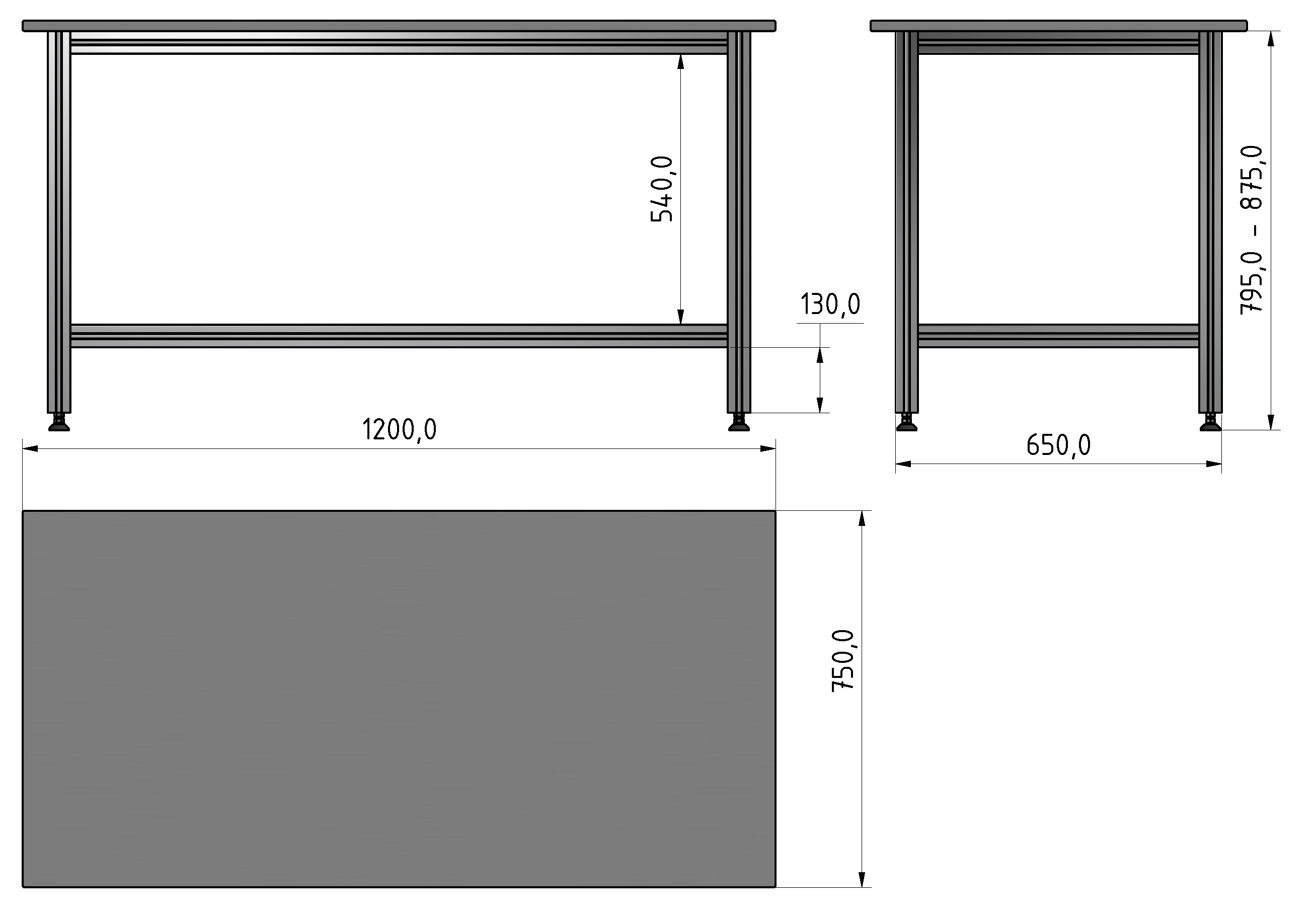 Packing Line Arbeitstisch