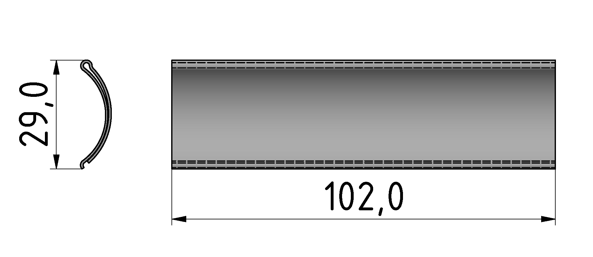 Label Holder D30-100, transparent