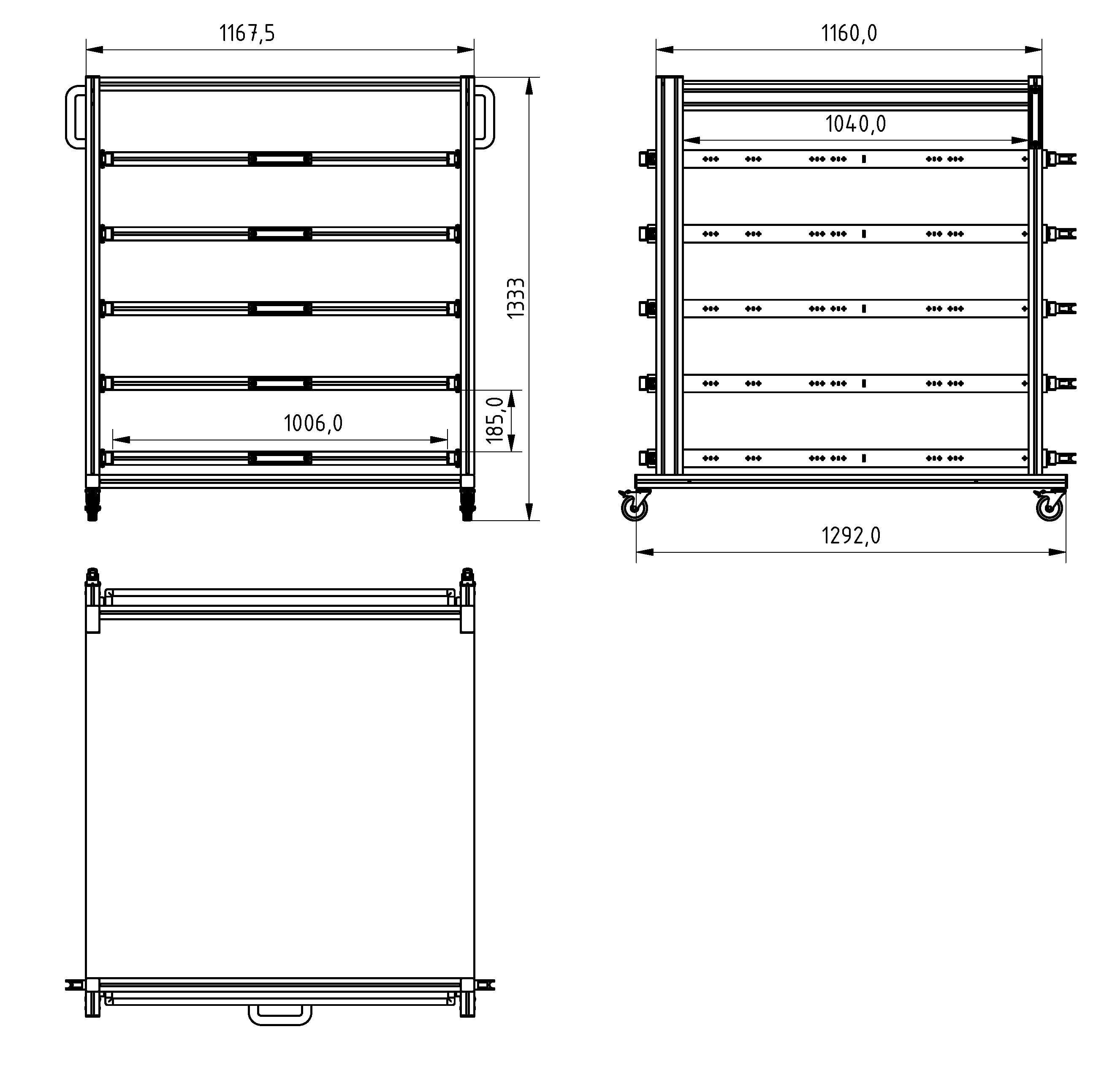 ESD Systemwagen im Palettenformat  XL