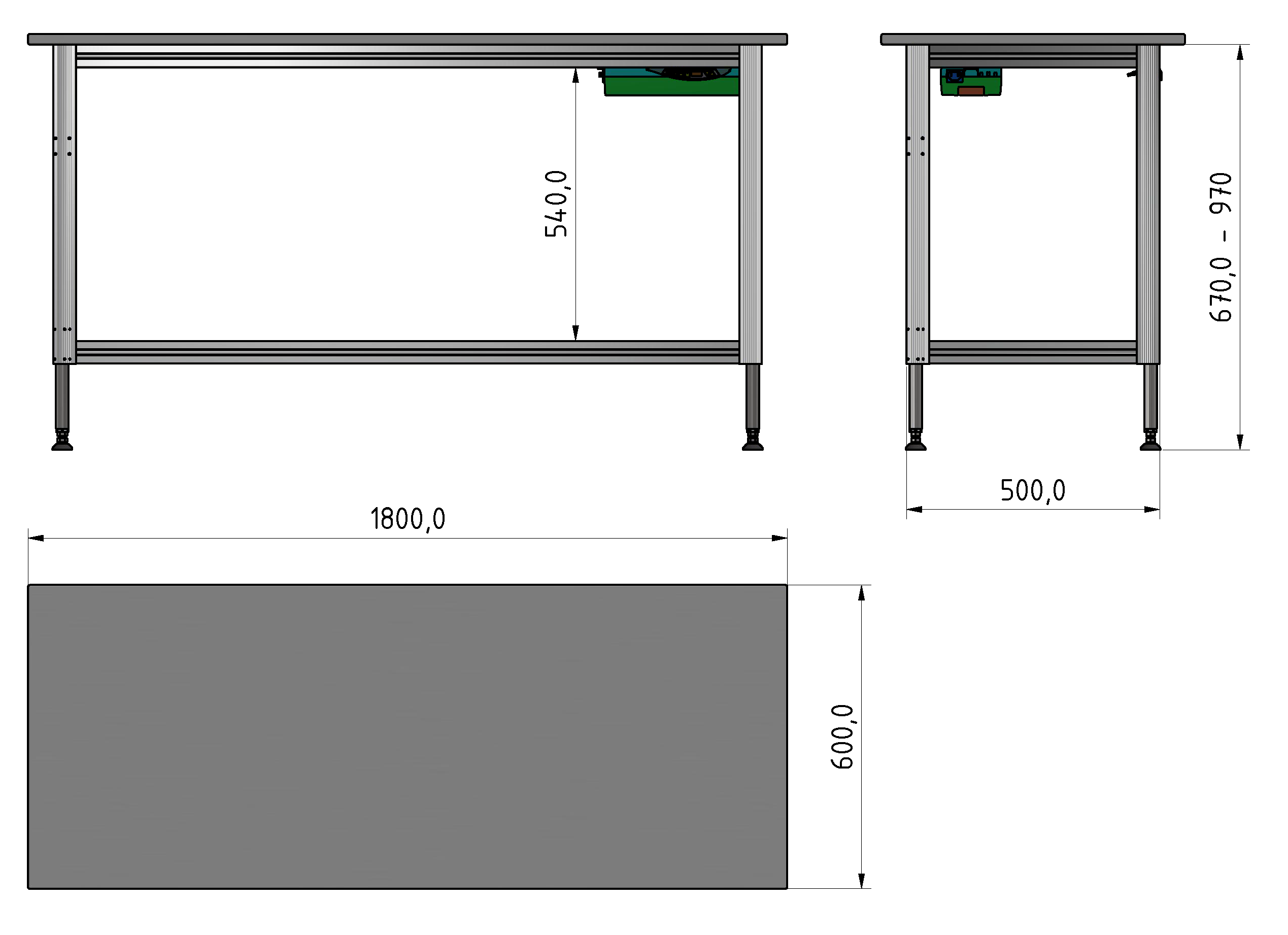 Packing Line ergo Arbeitstisch