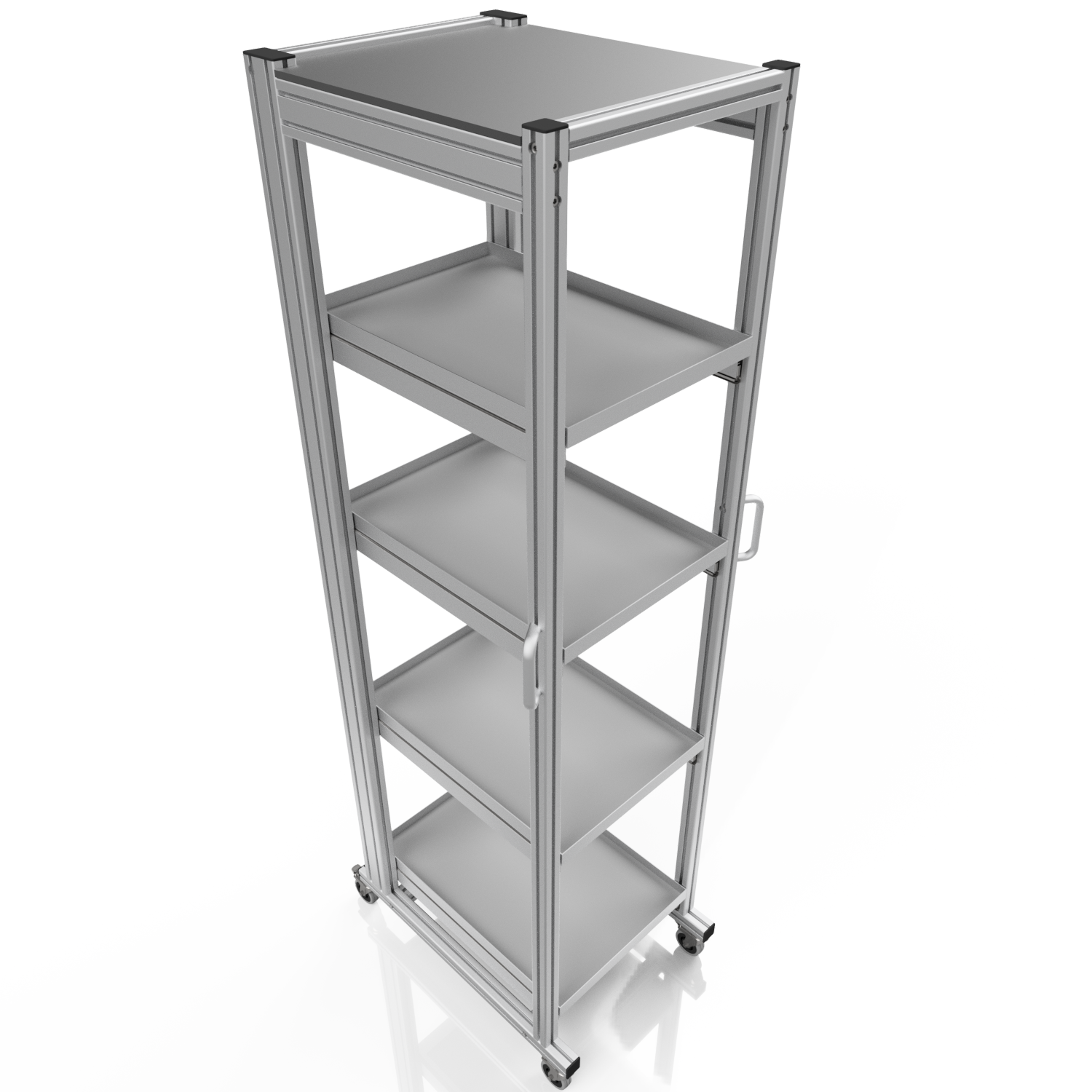 Systemwagen für Eurobehälter 60x40 H 200 cm