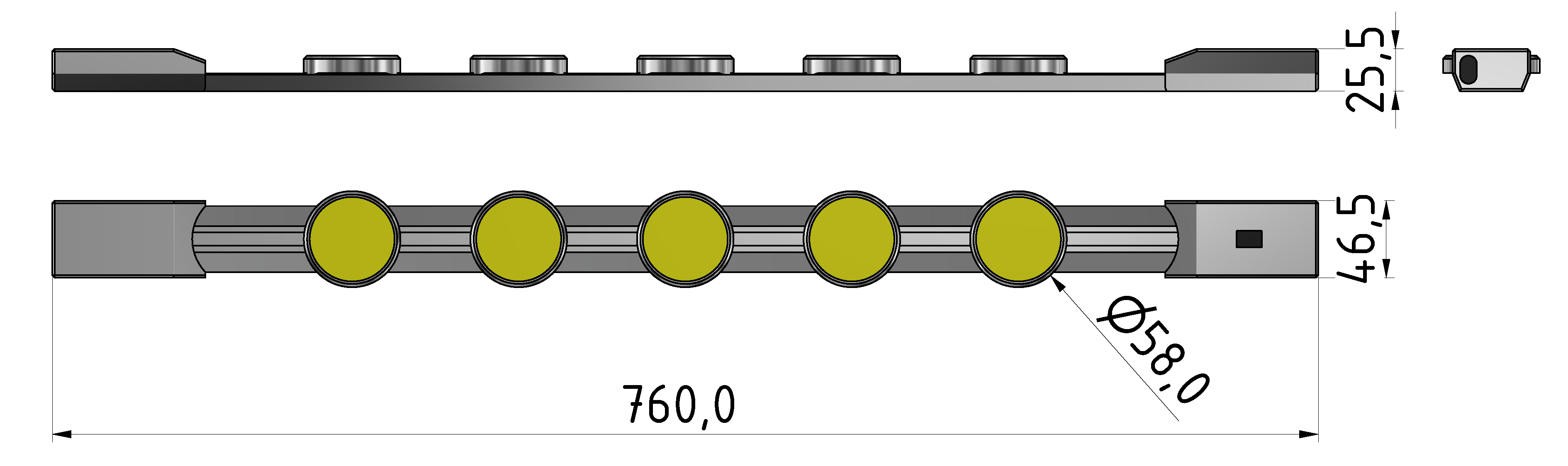 Arbeitsplatzleuchte 760 Varia 5 LED