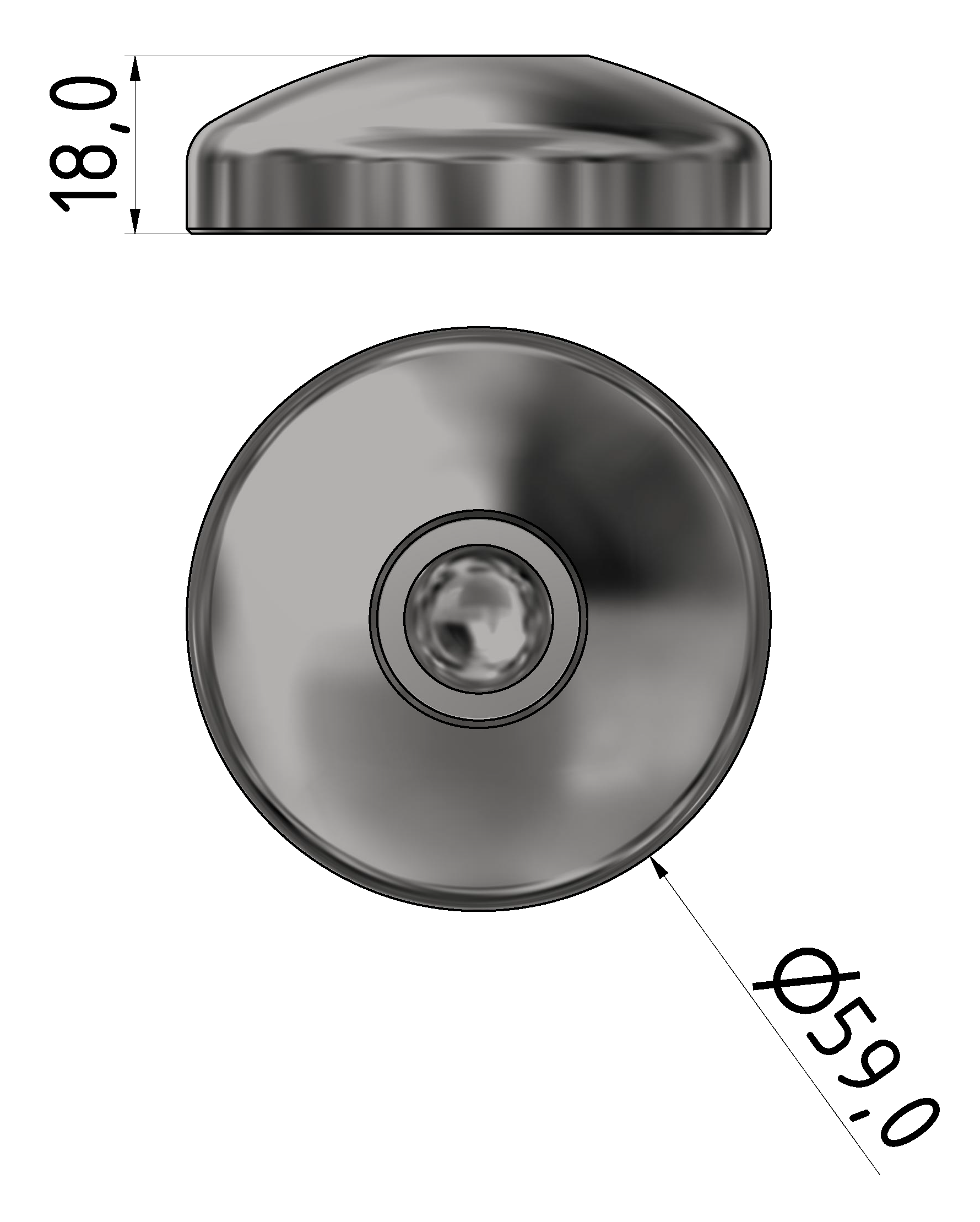 Base A D60, stainless