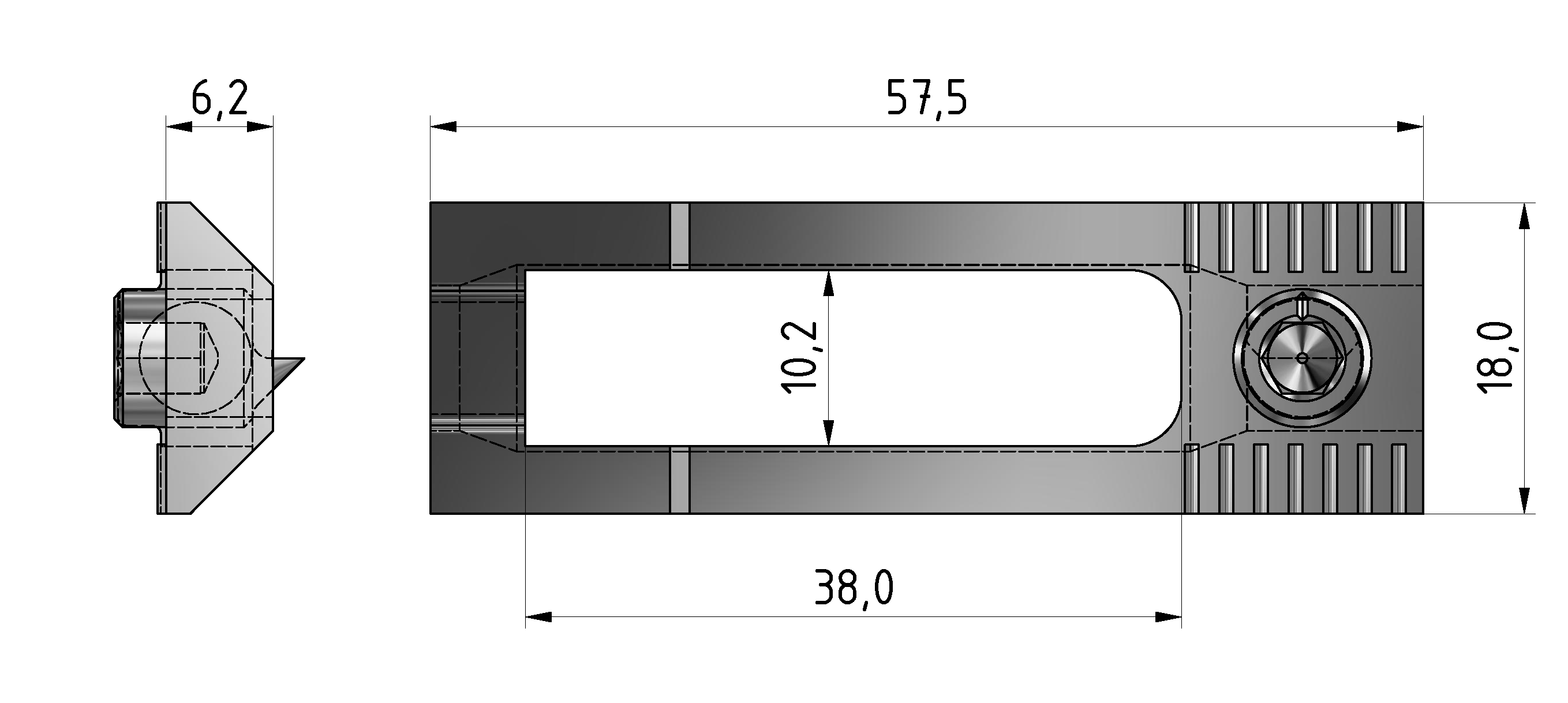 Schnellspanner 8, verzinkt