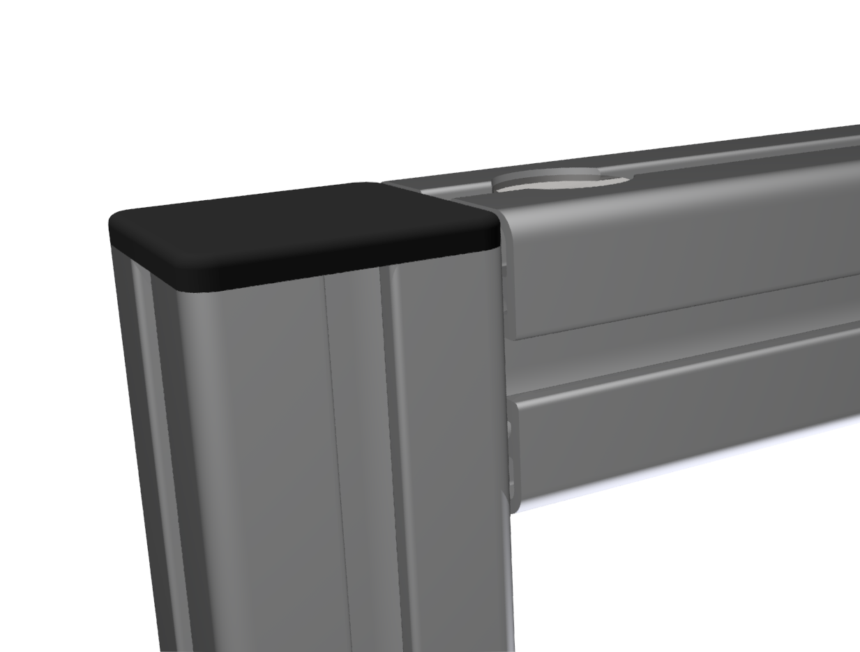 Universal-Fastening Set flush 8, bright zinc-plated