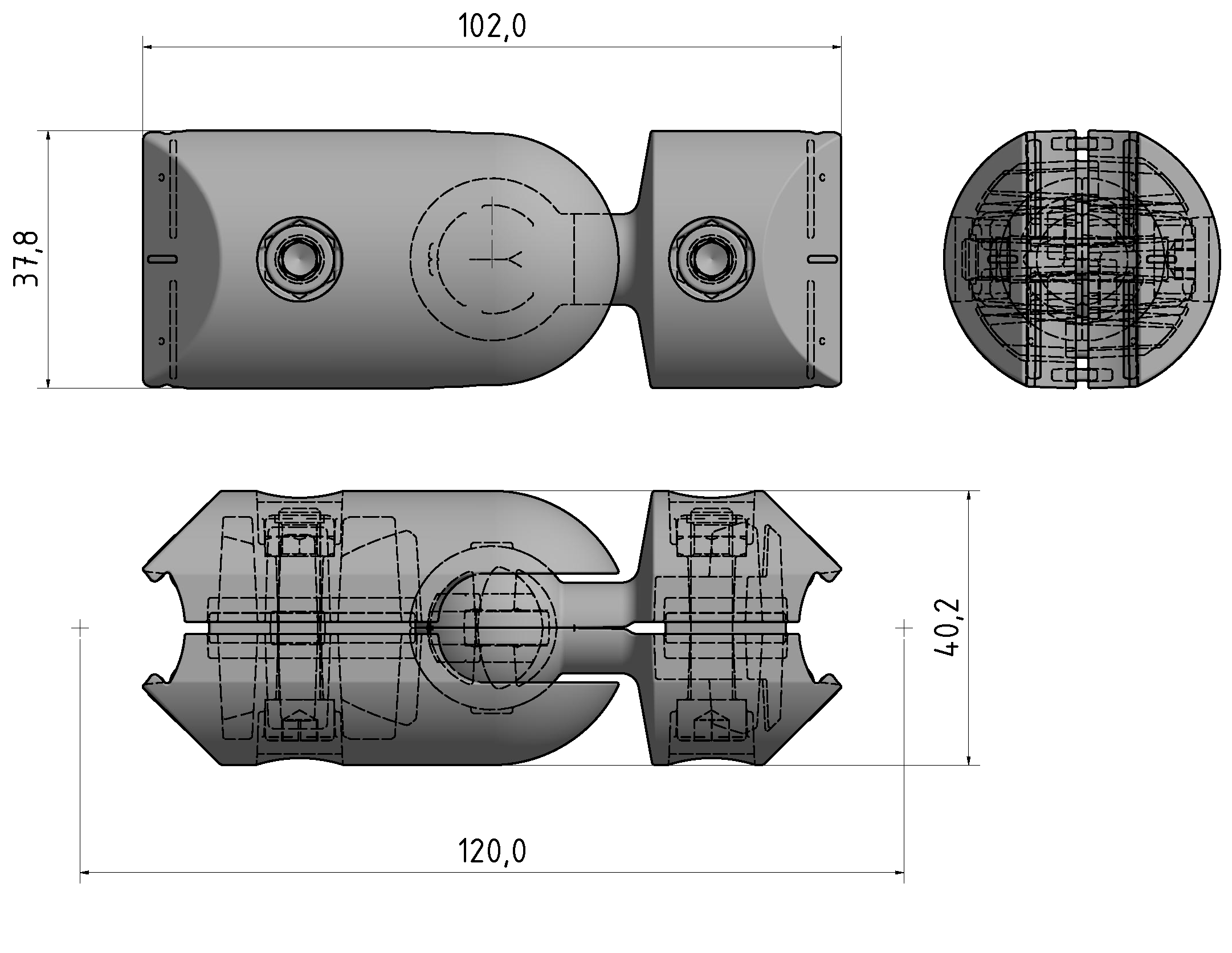 Ball Joint Transverse Fastener D30