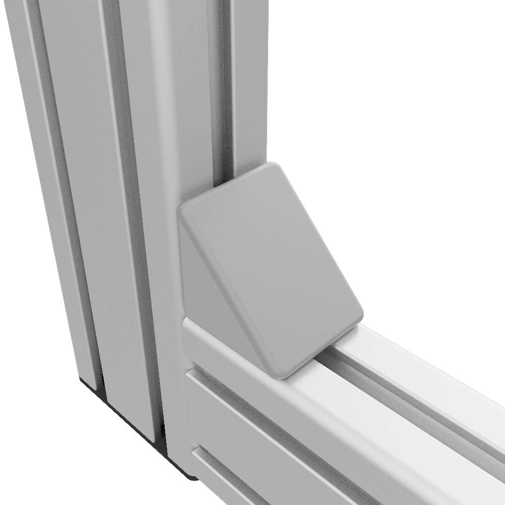 Angle Bracket  Set 8 40x40, grey