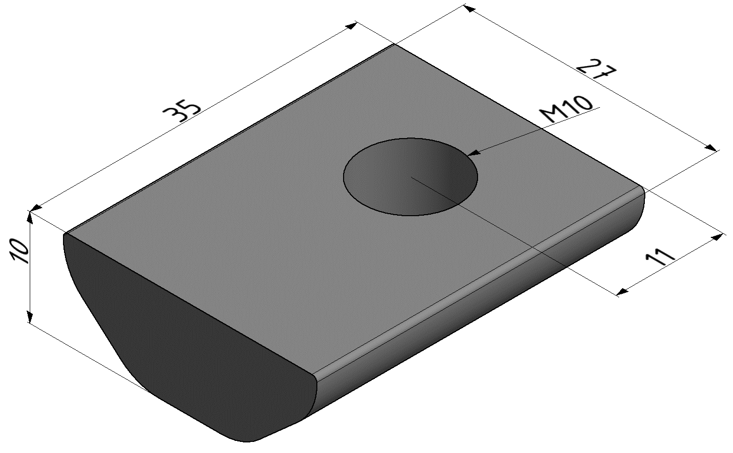 Nutenstein 12 St M10, schwer, verzinkt Nutenstein 12 St M10, schwer, verzinkt