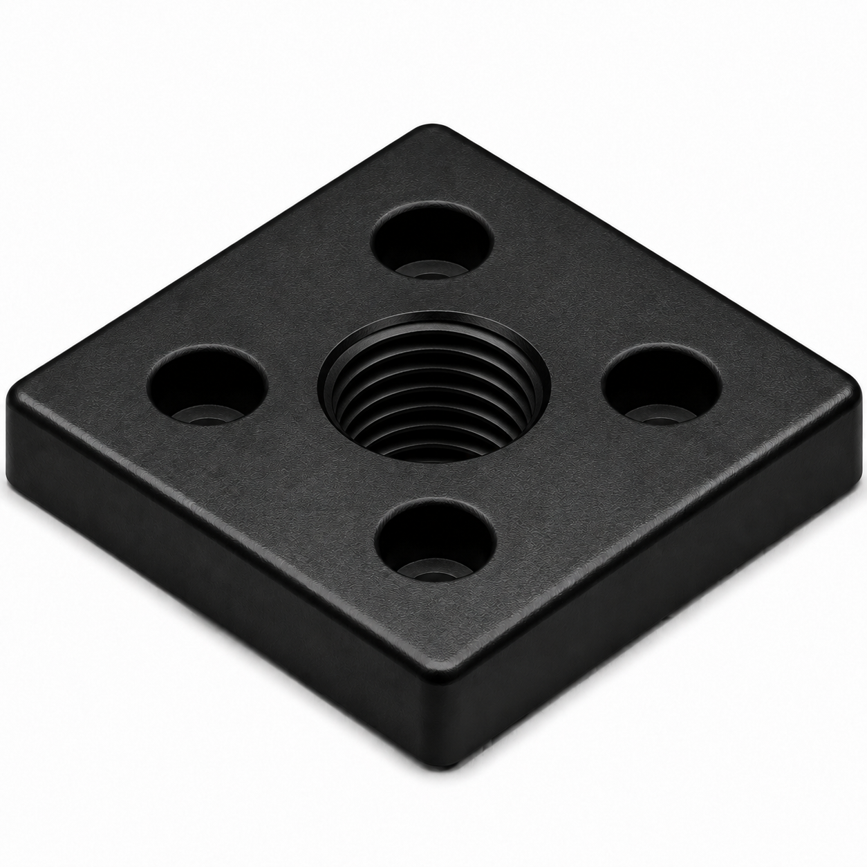 Fußplatte 8 80x80, M20, schwarz