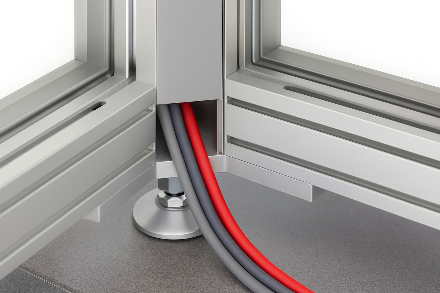 Fußplatte X 8 200x200-90° M16