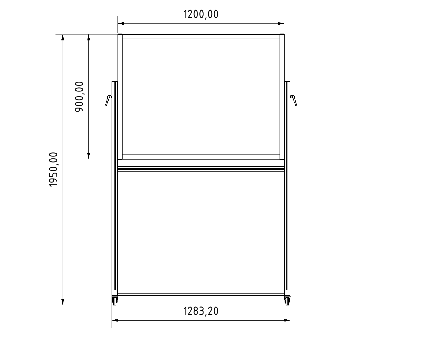 Mobiles Whiteboard 1200x900 magnetisch