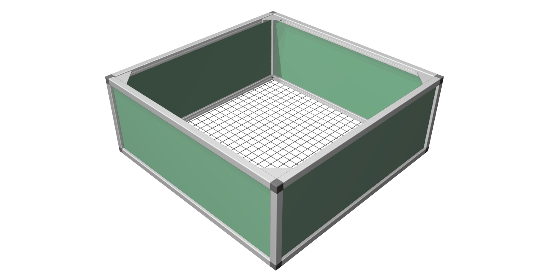 Raised bed aluline 100 x 100 cm Raised bed aluline 100 x 100 cm
