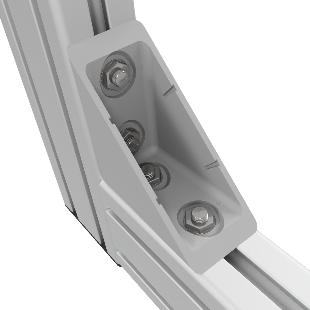 Automatik-Winkel-Abdeckkappe 8 80x80, grau