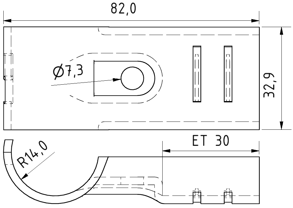 Grundverbinder einseitig