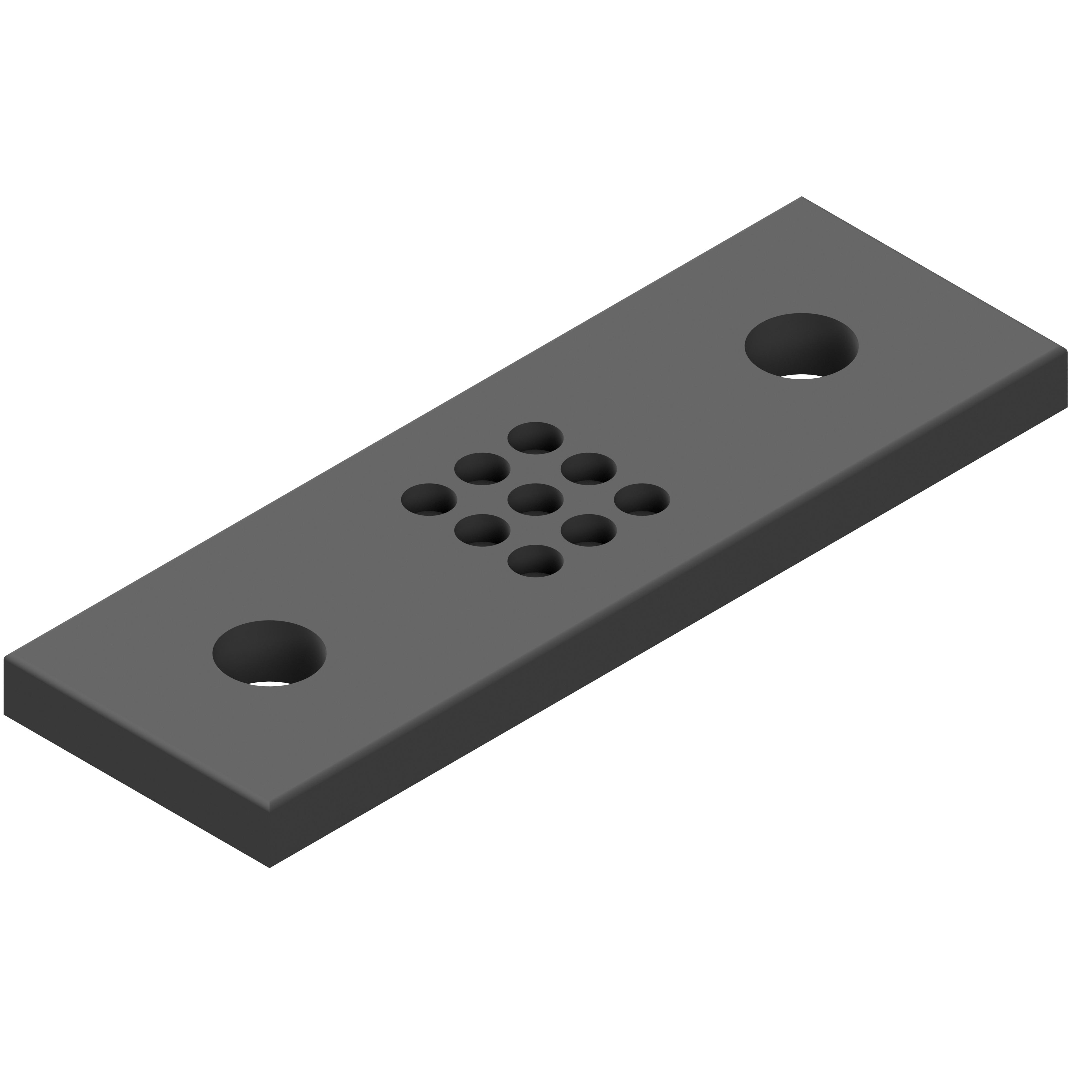 Portalplatte 8 100x300 80x80, brüniert Portalplatte 8 100x300 80x80, brüniert