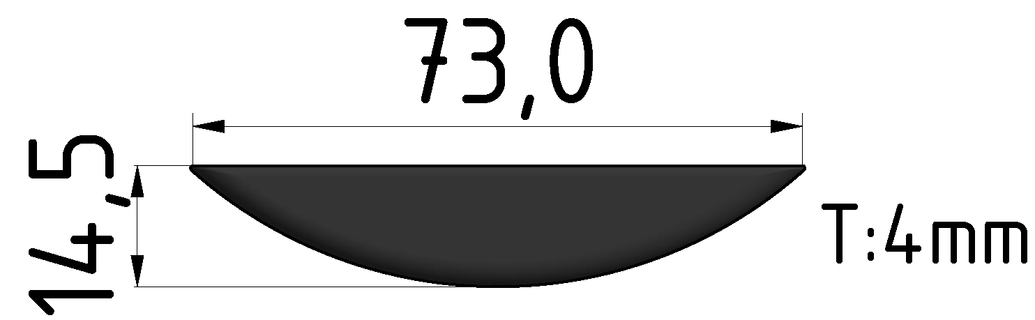 Abdeckkappe 8 R80, schwarz