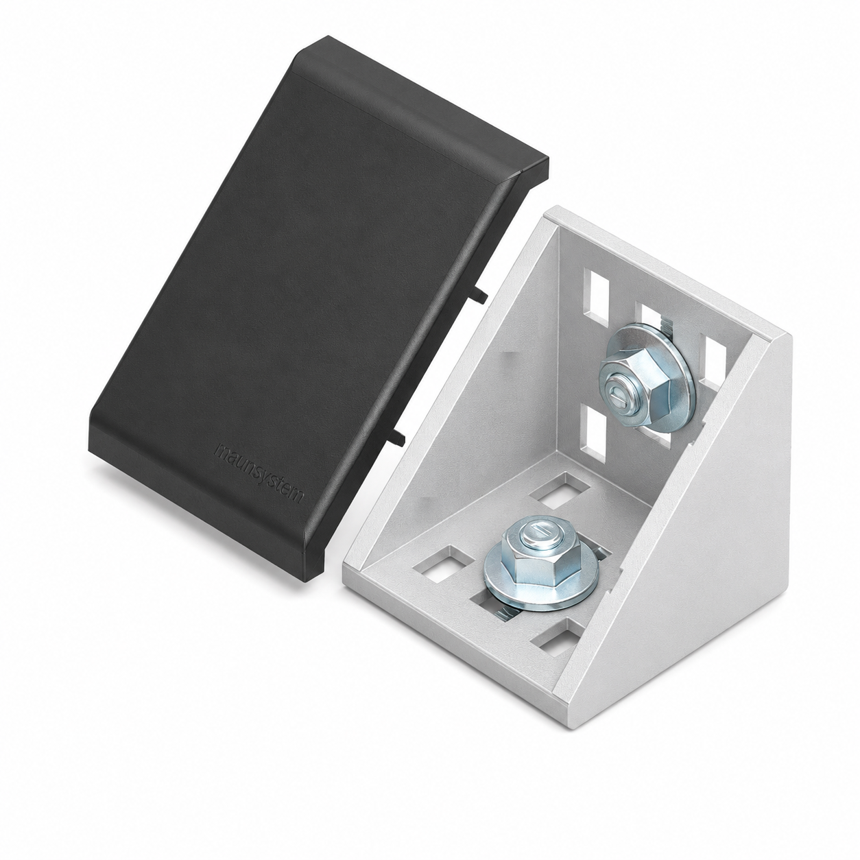 Winkelsatz 60x60, weißaluminium-10