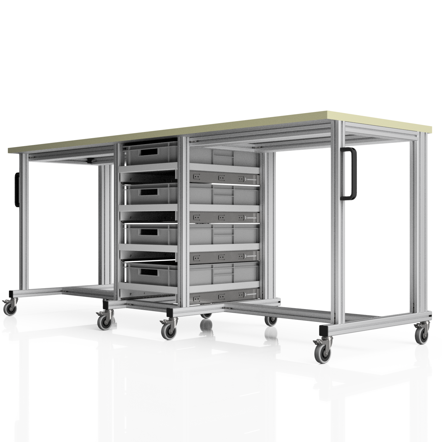 Systemtisch Pro 2200x720 mm für Eurobehälter