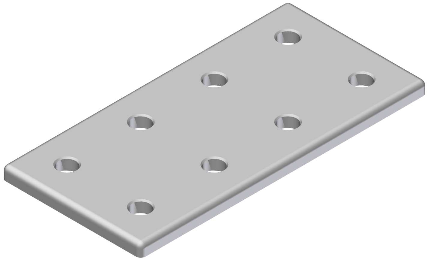 Verbinderplatte 60x120, eloxiert-8