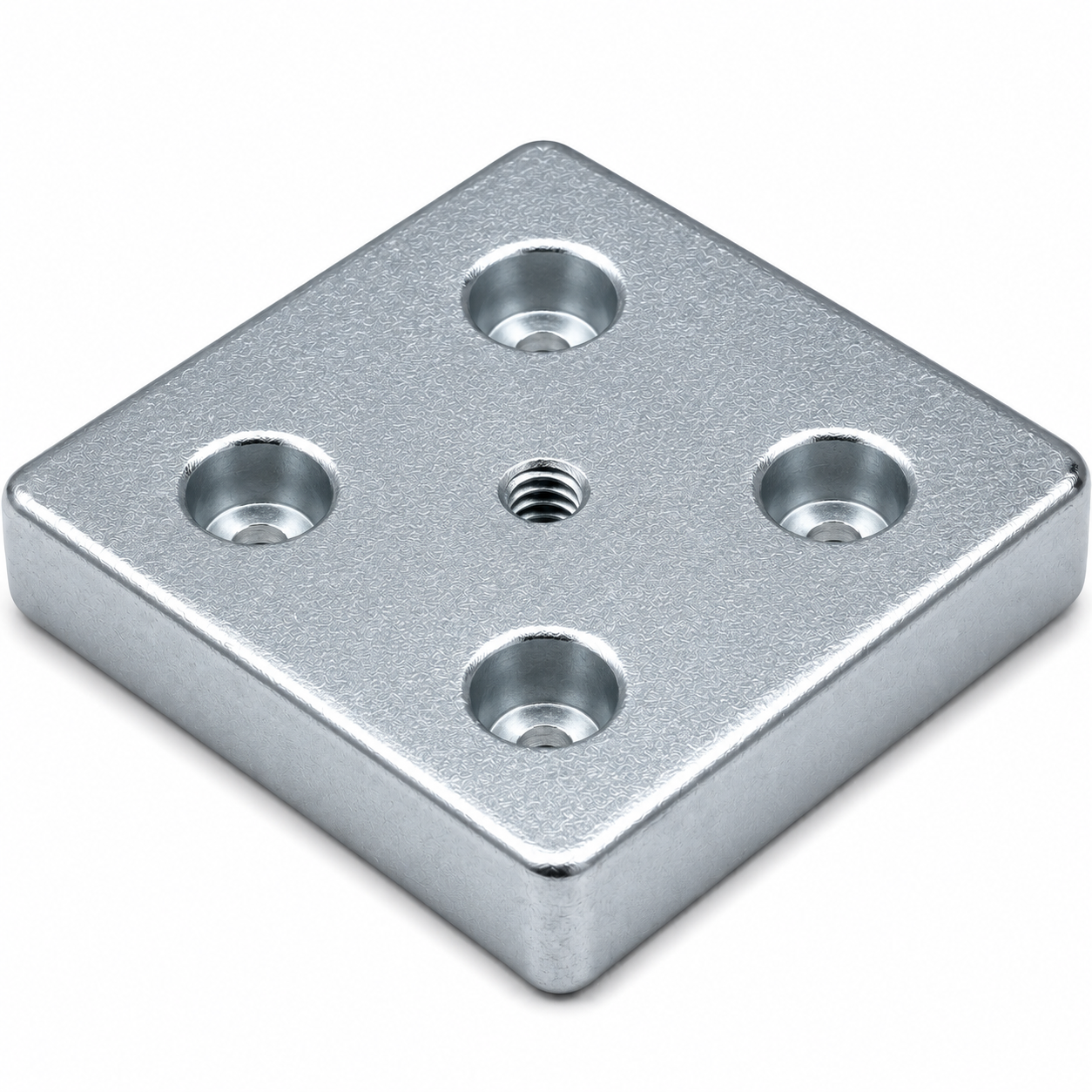 Fußplatte 8 80x80, M8, verzinkt
