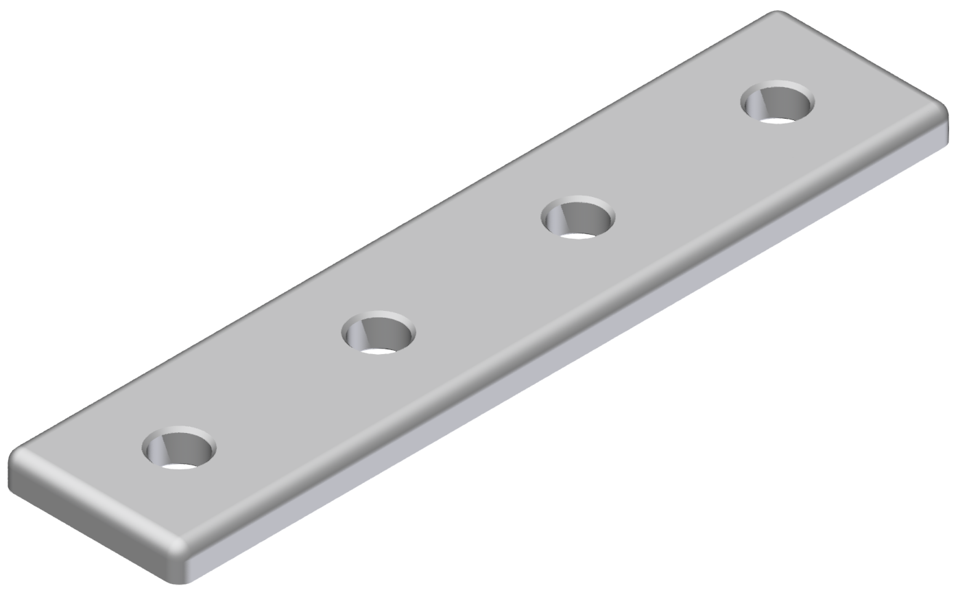 Verbinderplatte 30x120, eloxiert-8