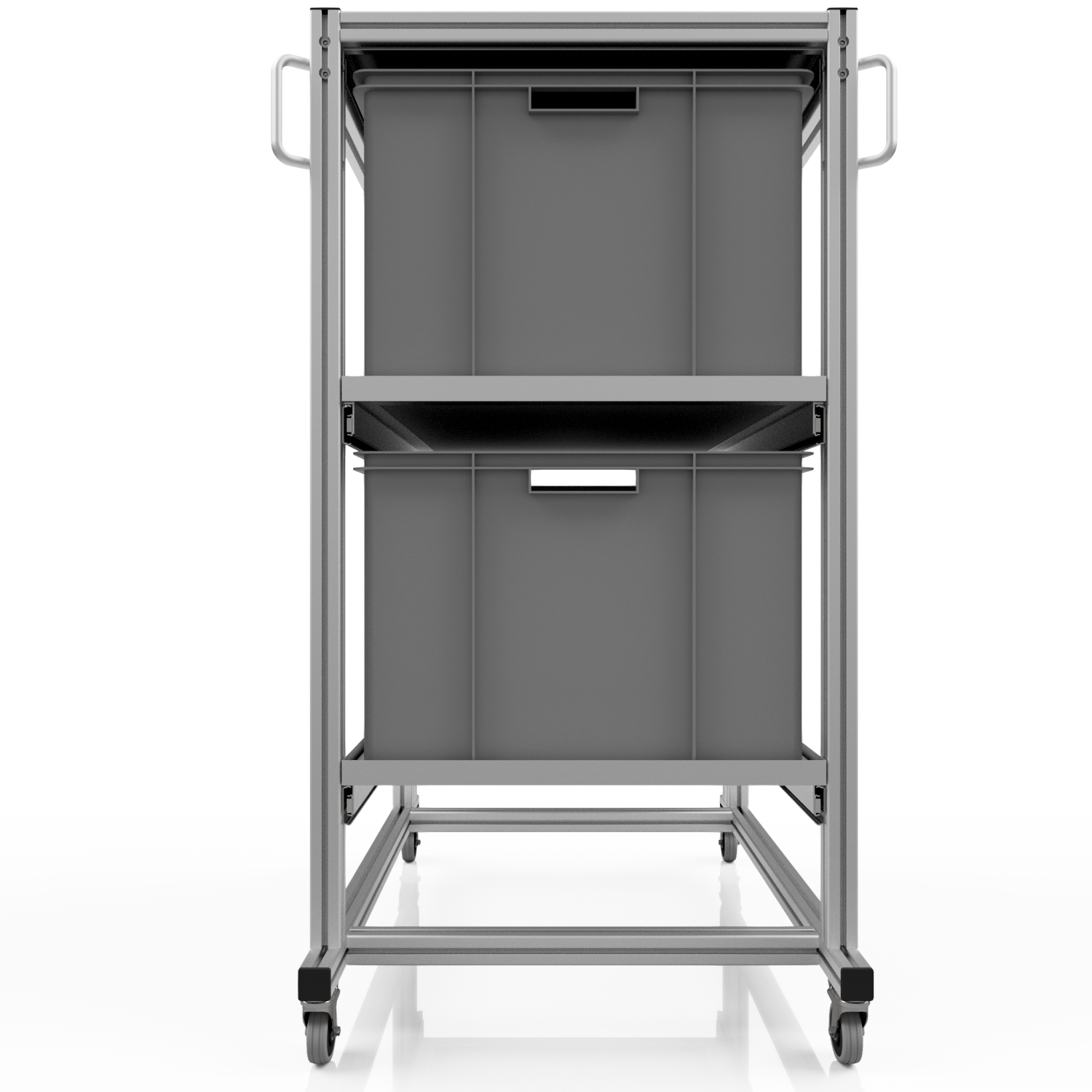 ESD Systemwagen für Eurobehälter 80x60 H 134 cm