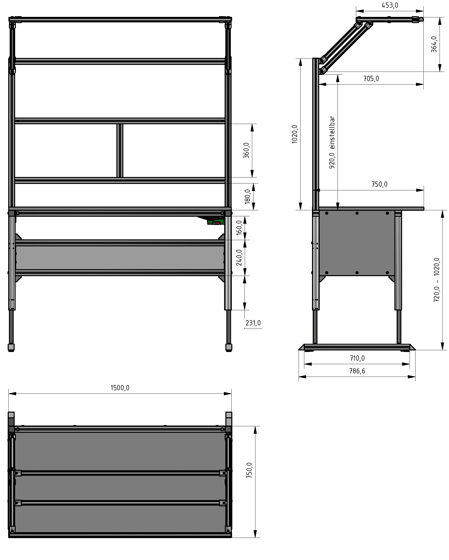 Basic Line ergo plus worktable