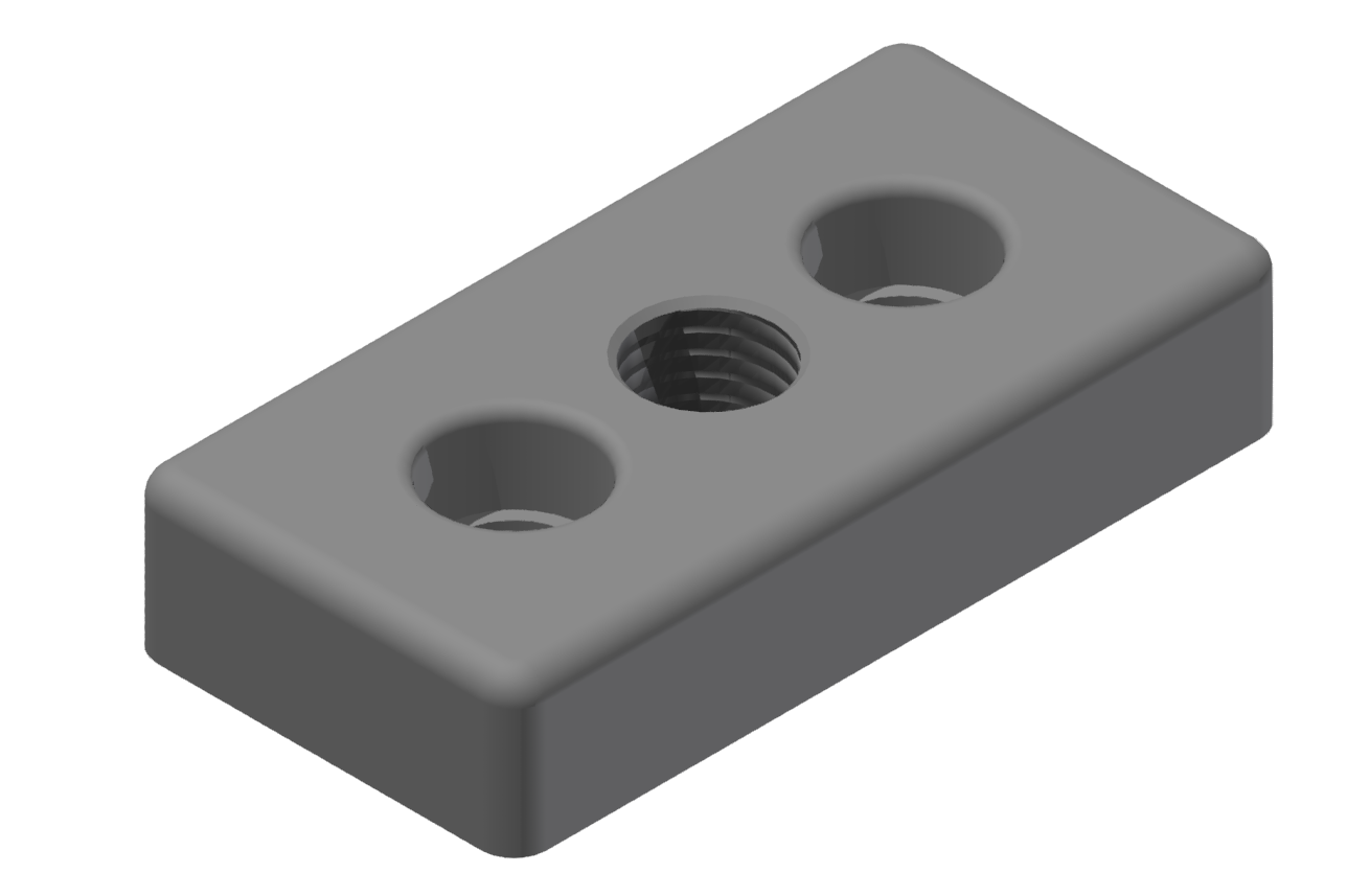 Base Plate 40x80 M16-8