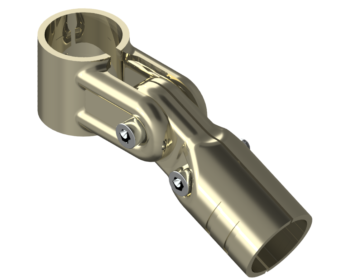 Schwenkverbinderset, einseitig, vernickelt Schwenkverbinderset, einseitig, vernickelt