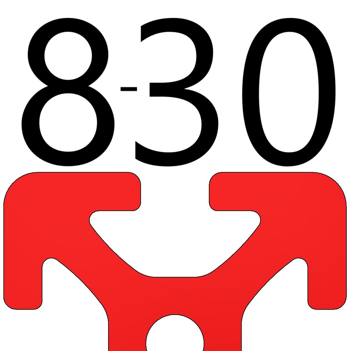 Kabelbinder-Block 830, schwarz