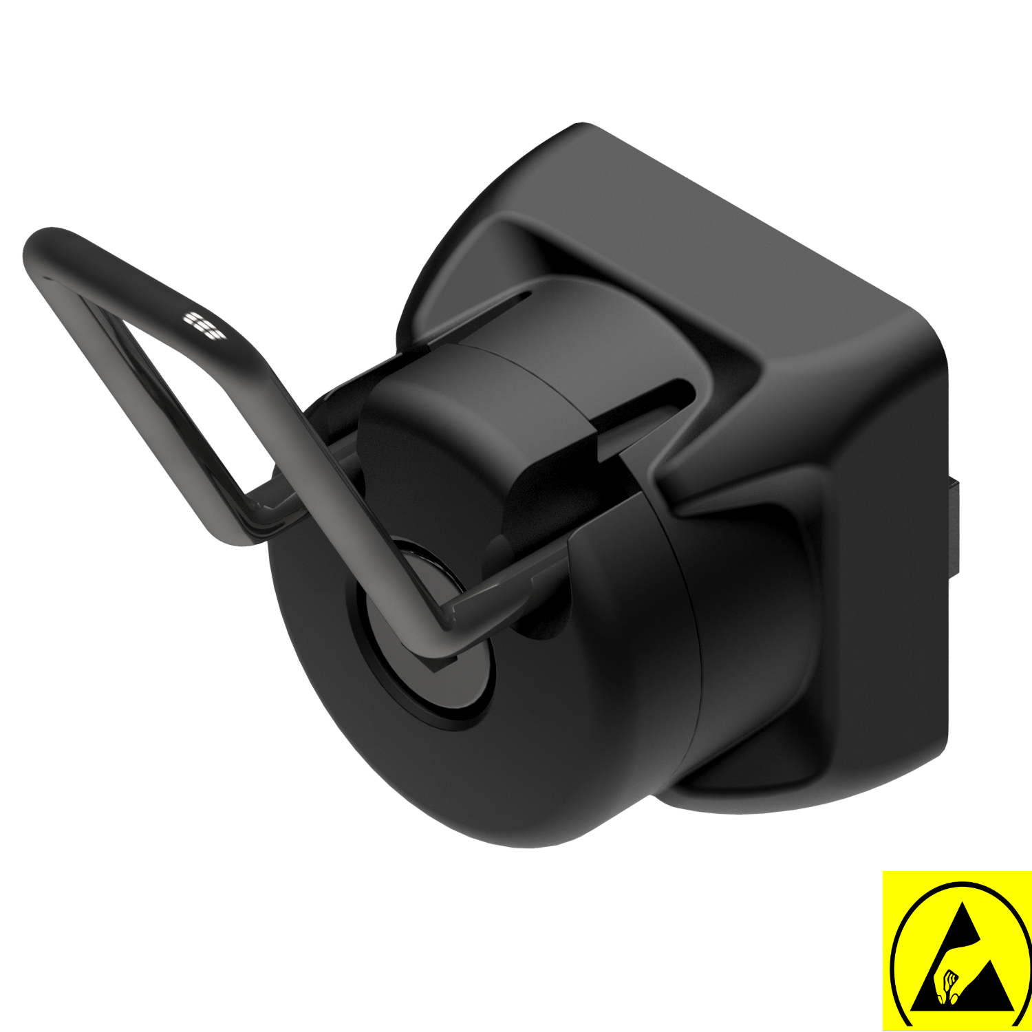 Hook 8 40x40 ESD, black similar to RAL 9005 Hook 8 40x40 ESD, black similar to RAL 9005