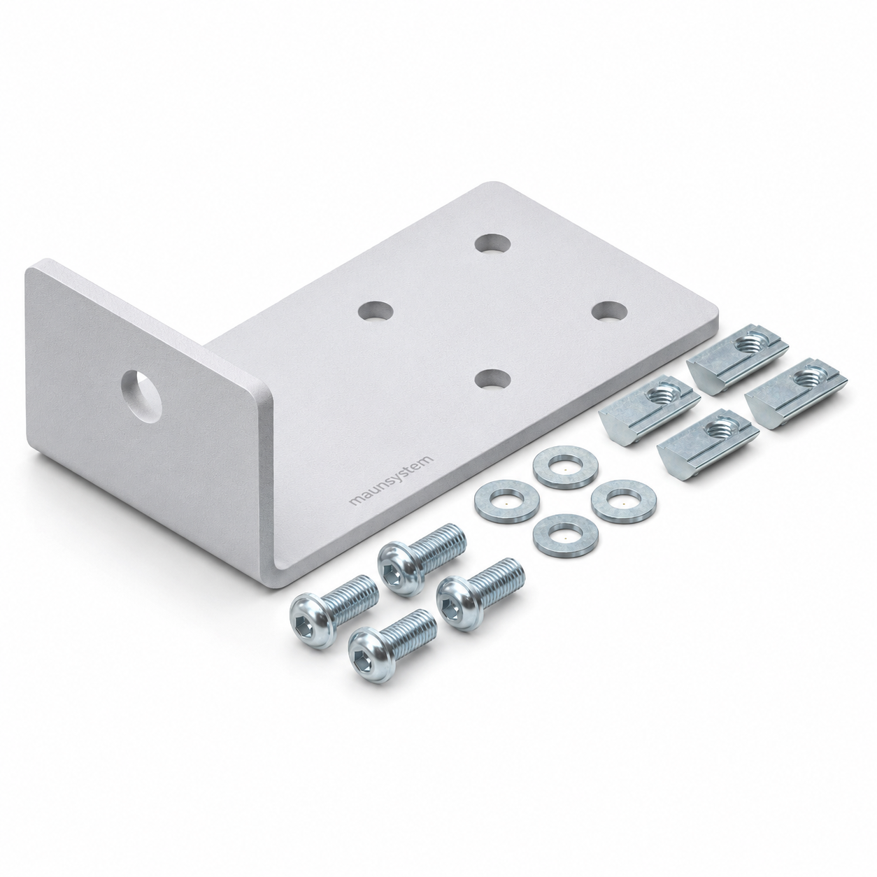 Bodenwinkelsatz 8 160x60x80-St, weißaluminium