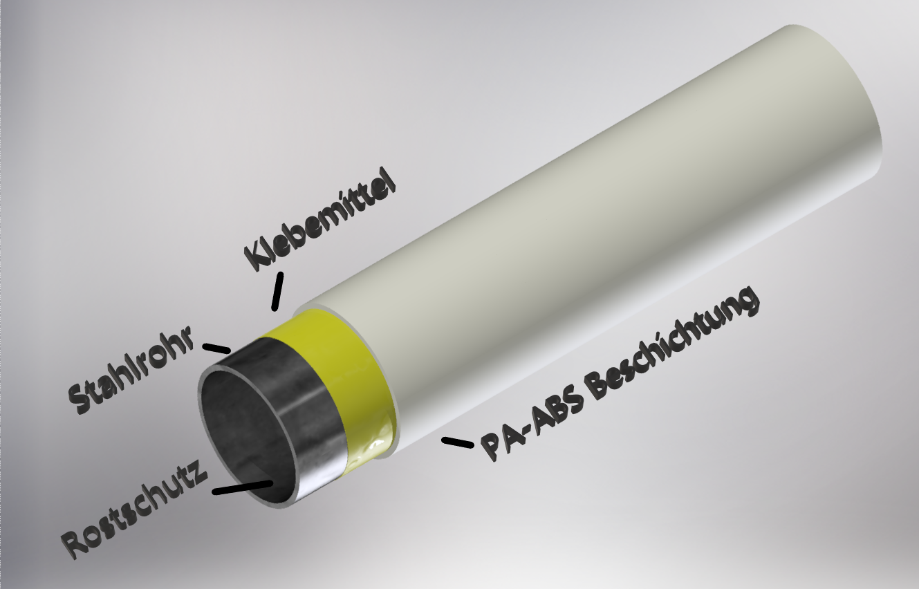 M-Rohr 1 mm grau 