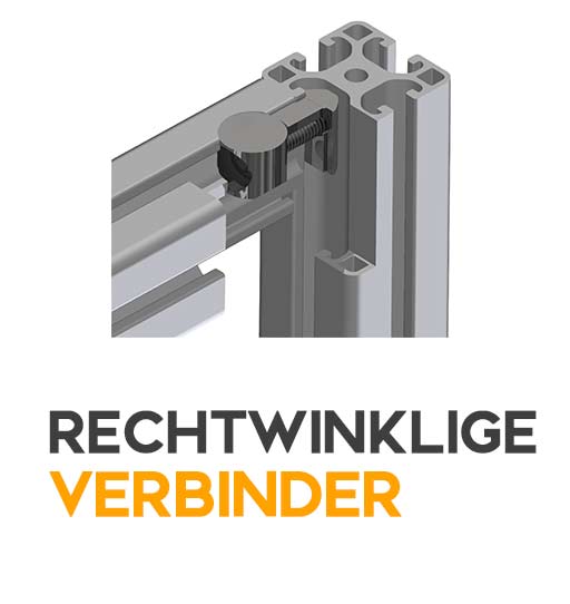 Aluminiumprofil Zubehör: Rechtwinklige Verbinder