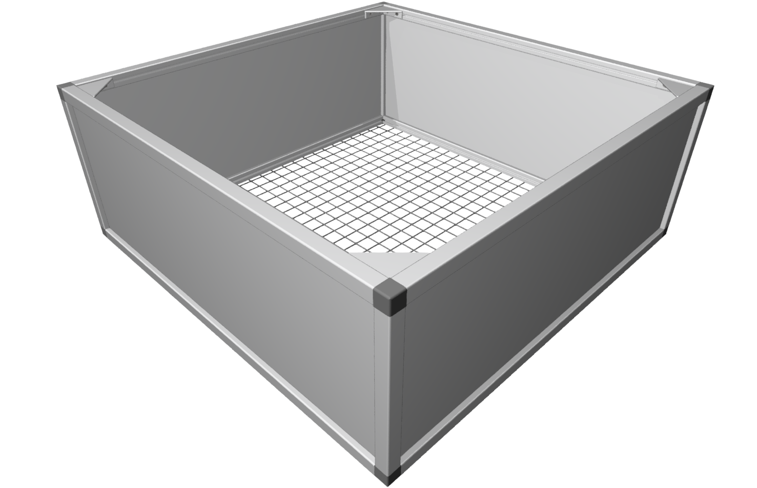 Raised bed aluline 100 x 100 cm Raised bed aluline 100 x 100 cm