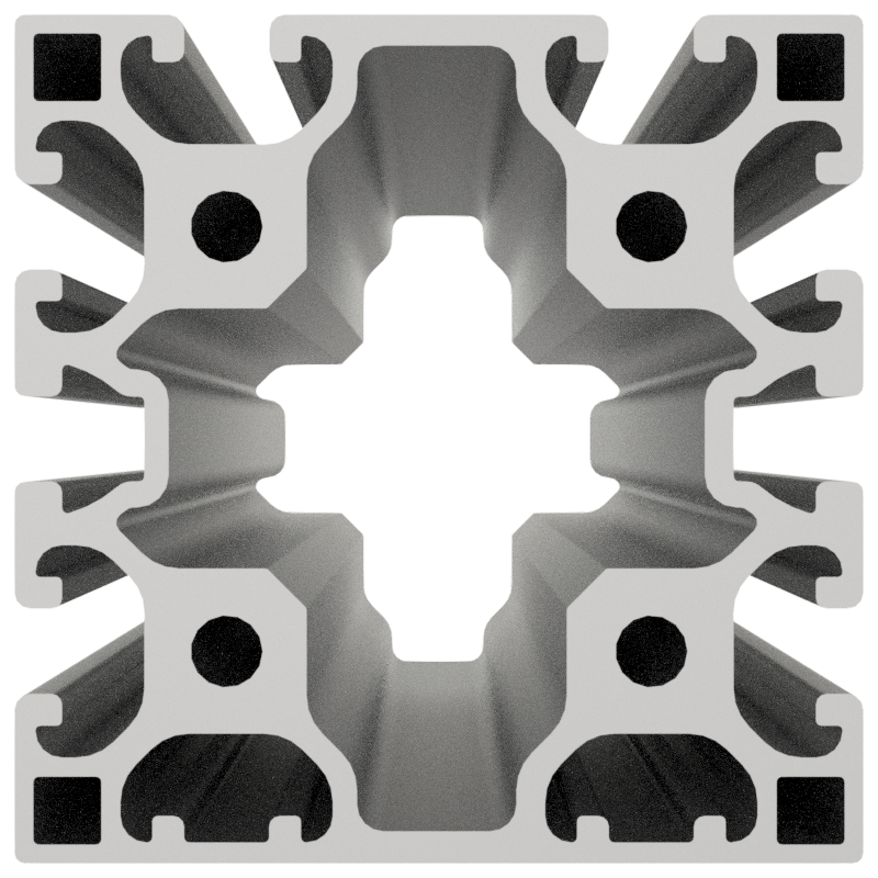 Profil X 8 80x80 2N - XMS, natur Profil X 8 80x80 2N - XMS, natur