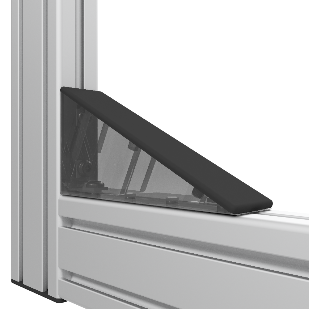 Winkel 8 160x80 Zn, weißaluminium