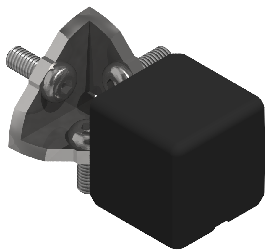 Verbindungssatz 8 40x40x40, schwarz
