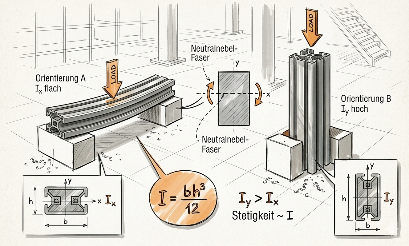 Flachentragheitsmoment einfach beschrieben