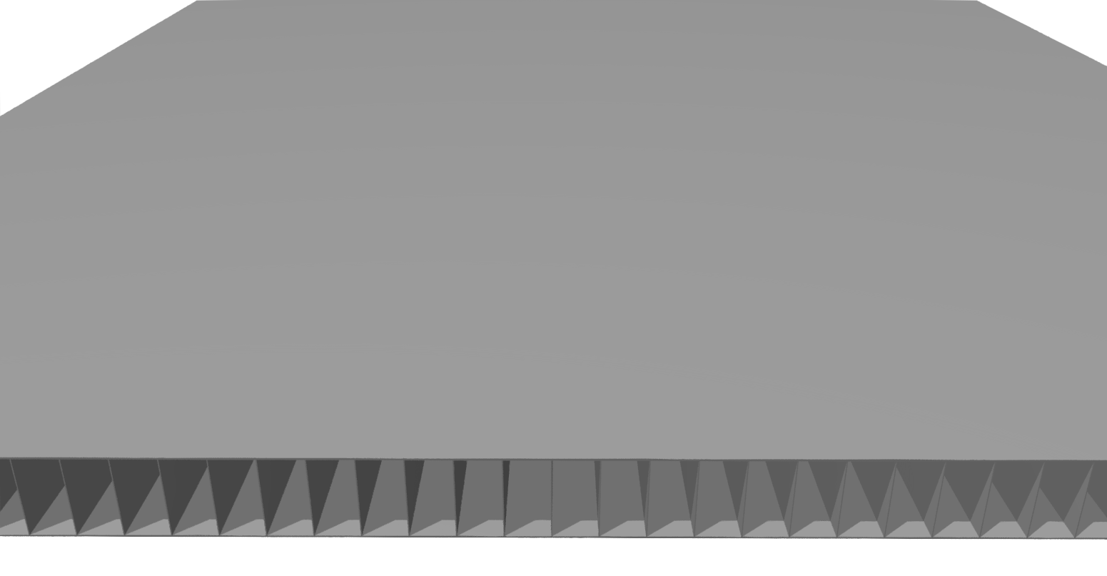 Multi-wall Sheet 8 mm PP, grey