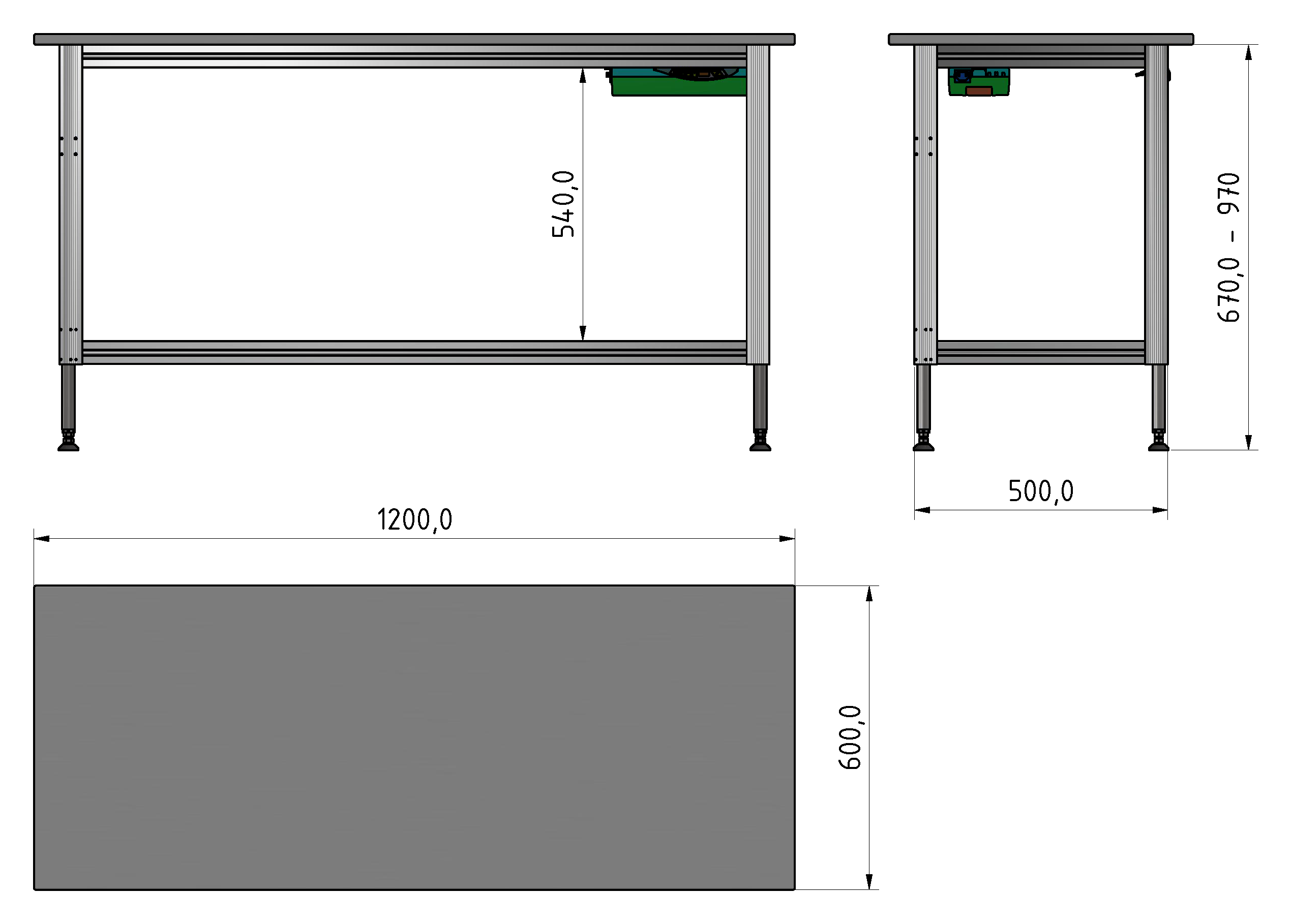 Packing Line ergo Arbeitstisch