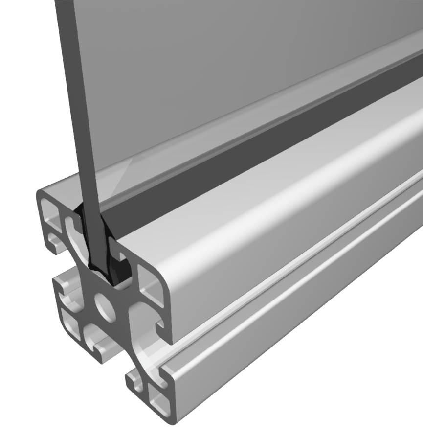 Einfassprofil 8 4-6mm, schwarz Einfassprofil 8 4-6mm, schwarz