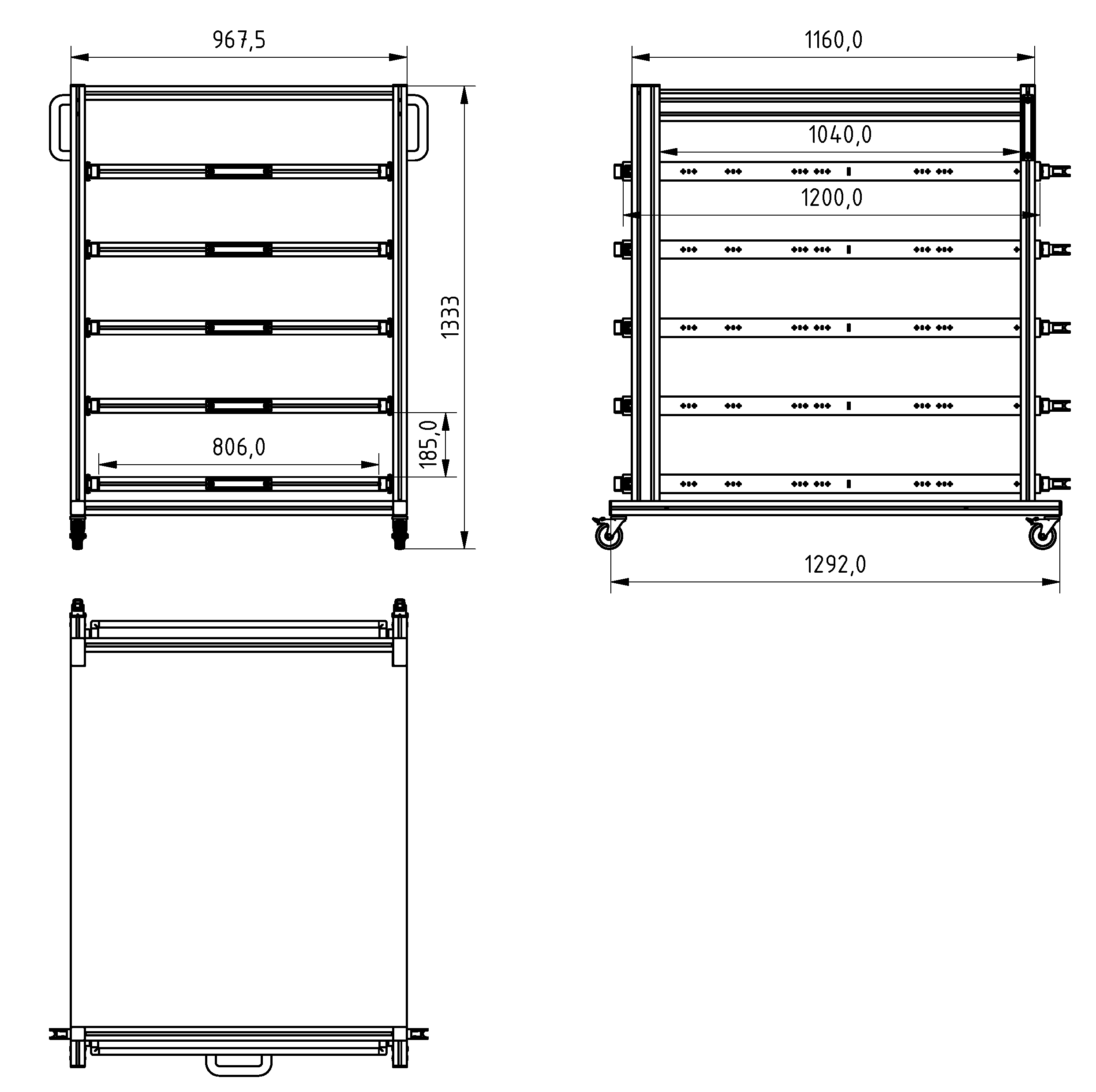 ESD Systemwagen im Palettenformat 