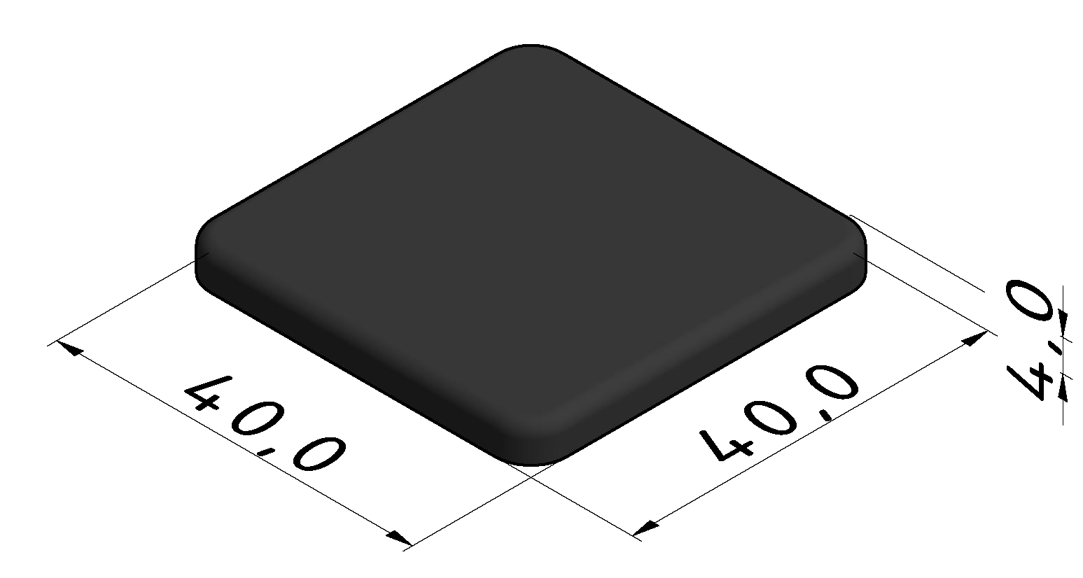 Abdeckkappe 8 40x40, grau ähnlich RAL 7042 Abdeckkappe 8 40x40, grau ähnlich RAL 7042