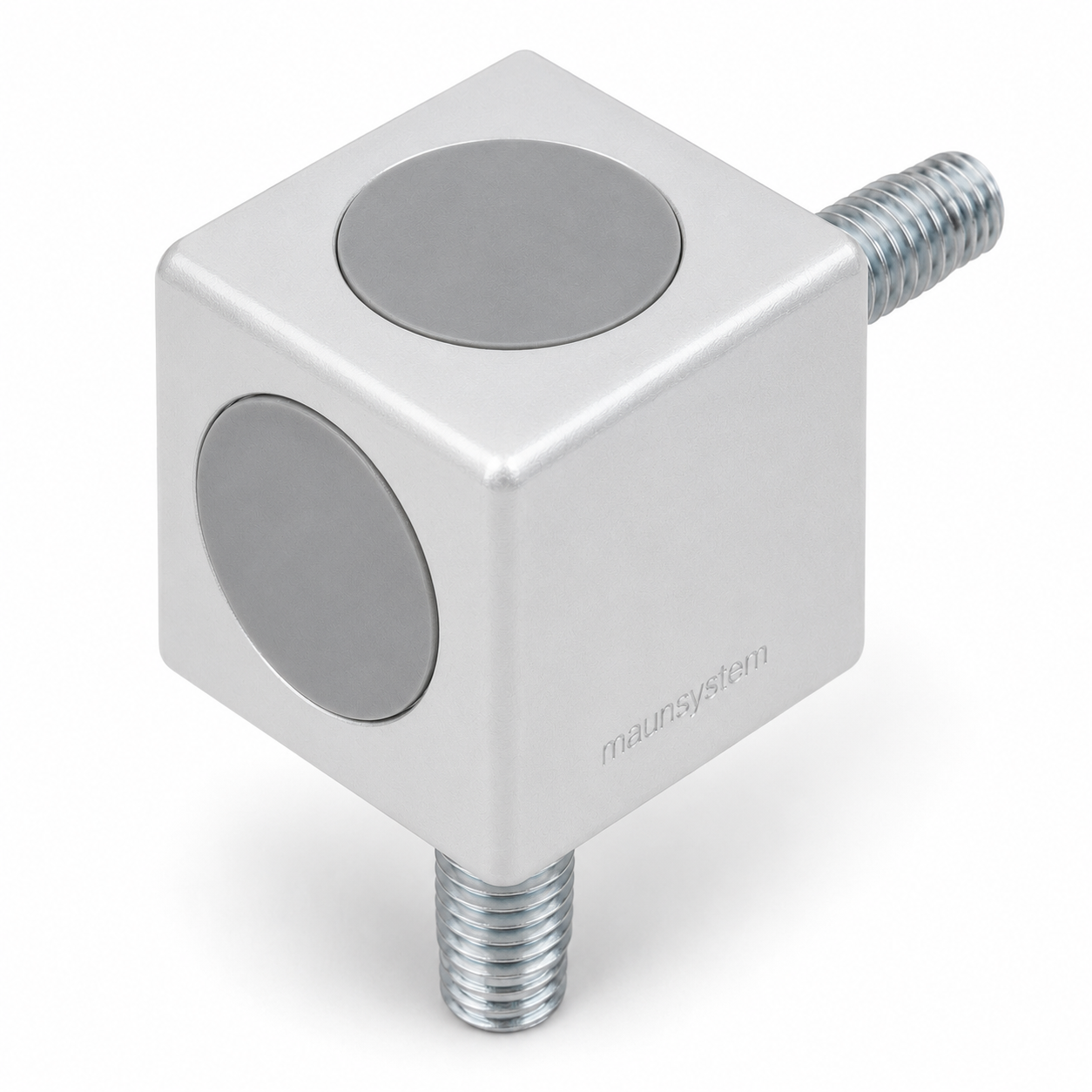 Würfelverbindersatz 2D 30, weißaluminium -8