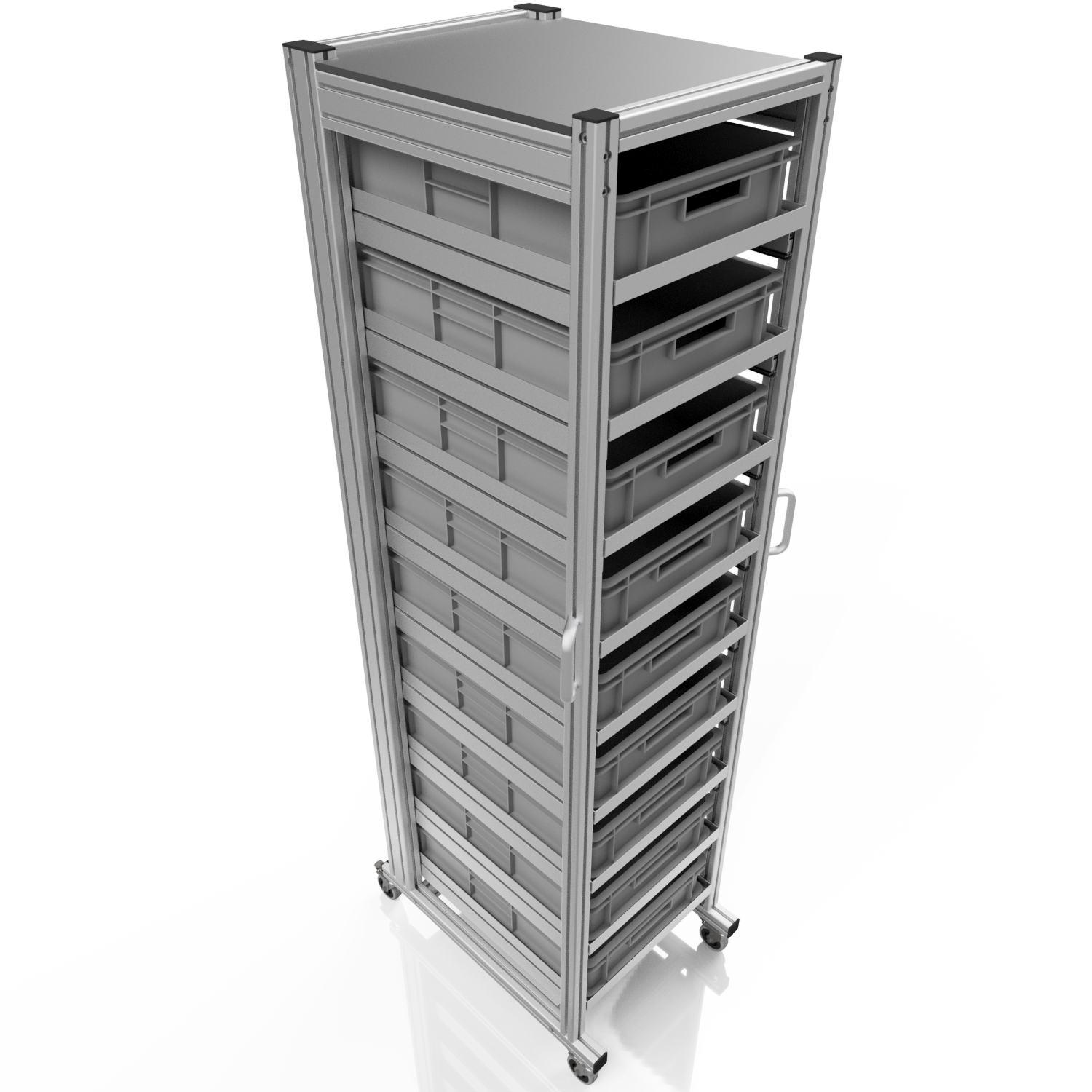 System trolley for Euro container 60x40 H 200 cm