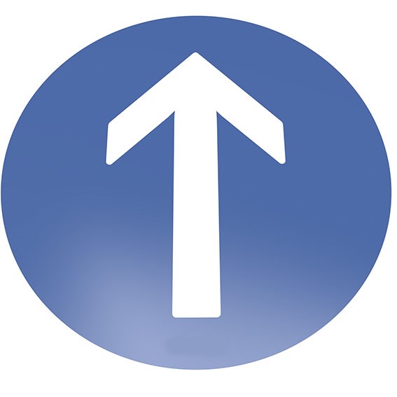 Direction sign Ground sign